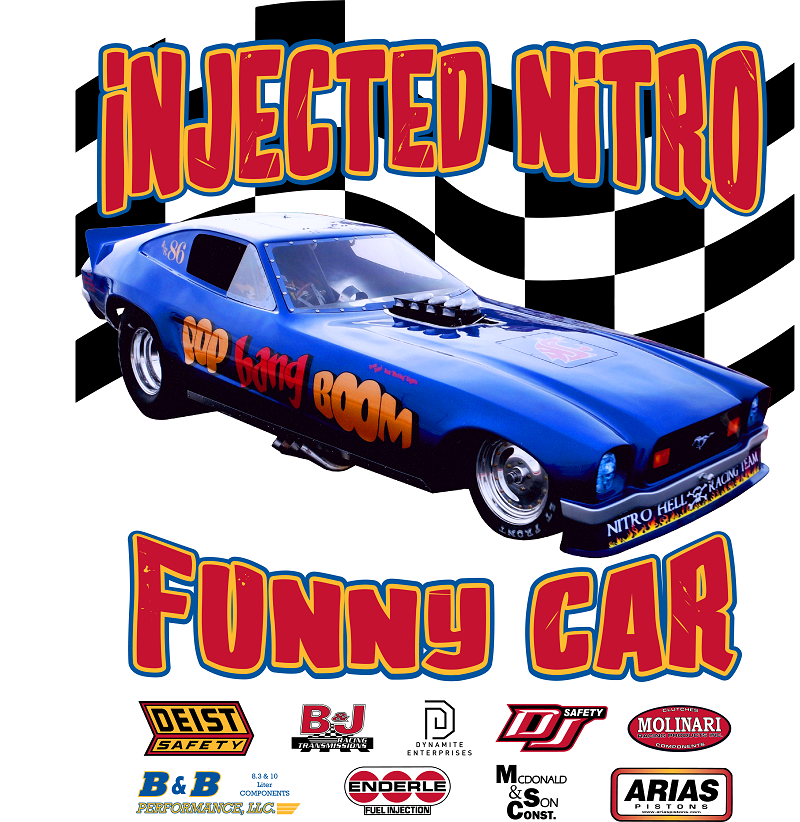 nitro hell racing team pop bang boom t-shirt artwork